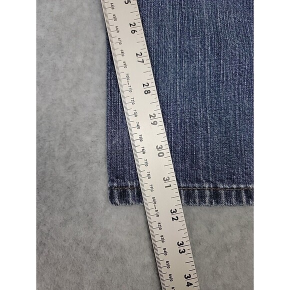 Levis 569 Mens Jeans 38x32 Loose Baggy Straight Blue Cotton Whiskered Mid Rise - Picture 3 of 15